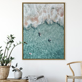 A La Mode Studio Hang Ten Framed Canvas Wall Art