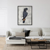 A La Mode Studio Tropical Cockatoo Framed Canvas Wall Art