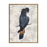 A La Mode Studio Tropical Cockatoo Framed Canvas Wall Art