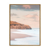 A La Mode Studio Sunset Beach Framed Canvas Wall Art