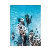 A La Mode Studio On the Rocks Framed Canvas Wall Art