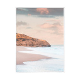 A La Mode Studio Sunset Beach Framed Canvas Wall Art