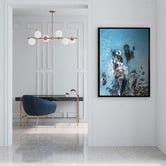 A La Mode Studio On the Rocks Framed Canvas Wall Art