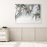 A La Mode Studio Pandanus II Framed Canvas Wall Art