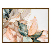 A La Mode Studio A Quiet Bloom Framed Canvas Wall Art