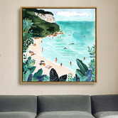 A La Mode Studio Never Ending Summer Framed Canvas Wall Art