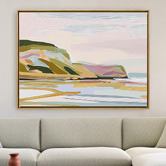 A La Mode Studio Pastel Terrains Framed Canvas Wall Art