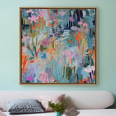 A La Mode Studio Summer's Whisper Framed Canvas Wall Art