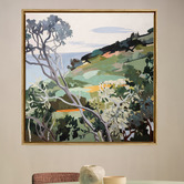 A La Mode Studio Cliffside Framed Canvas Wall Art