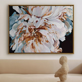 A La Mode Studio Layered Petals Framed Canvas Wall Art