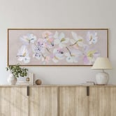 A La Mode Studio Veil of Flowers Framed Canvas Wall Art