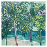 A La Mode Studio Beach Canopy Canvas Wall Art