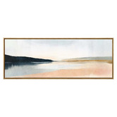 A La Mode Studio Beach Horizon Framed Canvas Wall Art