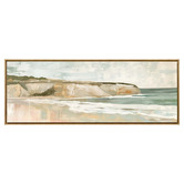 A La Mode Studio Beach Cliff I Framed Canvas Wall Art