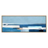 A La Mode Studio Ocean Layers Framed Canvas Wall Art