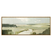 A La Mode Studio Meadow Whispers I Framed Canvas Wall Art
