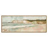 A La Mode Studio Beach Cliff II Framed Canvas Wall Art