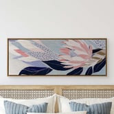 A La Mode Studio Blooms in the Breeze Framed Canvas Wall Art