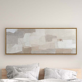 A La Mode Studio Clouded Framed Canvas Wall Art