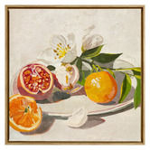 A La Mode Studio Sunlit Citrus Canvas Wall Art