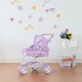 Bay Shore Living Olivia&#039;s Little World Princess Twinkle Stars 2-in-1 Baby Doll Stroller