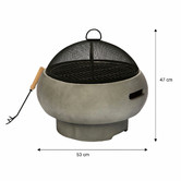 Bay Shore Living Round Stone Fire Pit