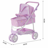 Bay Shore Living Olivia&#039;s Little World Princess Twinkle Stars 2-in-1 Baby Doll Stroller