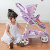 Bay Shore Living Olivia&#039;s Little World Princess Twinkle Stars 2-in-1 Baby Doll Stroller
