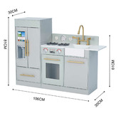 Bay Shore Living Teamson Kids Little Chef Chelsea Modern Play Kitchen