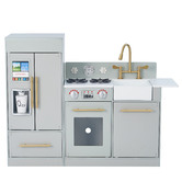 Bay Shore Living Teamson Kids Little Chef Chelsea Modern Play Kitchen