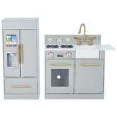 Bay Shore Living Teamson Kids Little Chef Chelsea Modern Play Kitchen