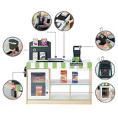 Bay Shore Living Teamson Kids Cashier Austin Play Market Stand