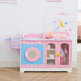 Bay Shore Living Haley 6-in-1 Baby Doll Changing Station with Storage