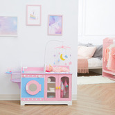 Bay Shore Living Haley 6-in-1 Baby Doll Changing Station with Storage