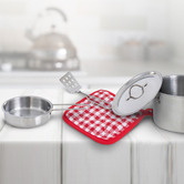 Bay Shore Living 11 Piece Yolandah Stainless Steel Cookware Play Set