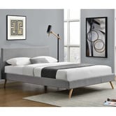 Mikasa Furniture Grey Tegan Upholstered Scandi Bed Frame