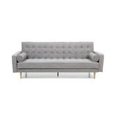 Mikasa Furniture Grey Amelia 3 Seater Sofa Bed