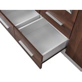 Mikasa Furniture Talinis 4 Door 4 Drawer Mirrored Wardrobe