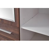 Mikasa Furniture Talinis 4 Door 4 Drawer Mirrored Wardrobe