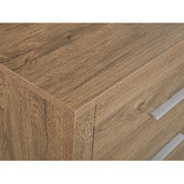 Mikasa Furniture Dark Oak Maddington 5 Drawer Tallboy
