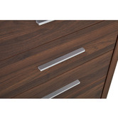 Mikasa Furniture Walnut Maddington 5 Drawer Tallboy