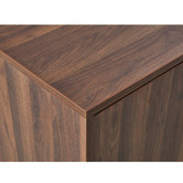 Mikasa Furniture Walnut Brown Etienne Shoe Cabinet