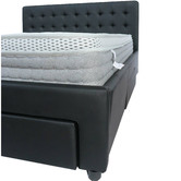 Mikasa Furniture June Faux Leather Bed Frame with 4 Drawers