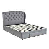 Mikasa Furniture Grey Boston Upholstered Bed