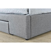 Mikasa Furniture Grey Boston Upholstered Bed