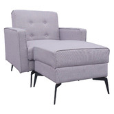 Mikasa Furniture Carina Single Sofa Bed with Ottoman