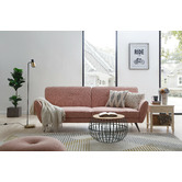 Mikasa Furniture Pink Elissa 3 Seater Sofa Bed