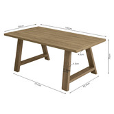Mikasa Furniture Natural Mazza Dining Table