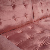 Mikasa Furniture Pink Cherry 3 Seater Velvet Sofa