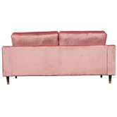 Mikasa Furniture Pink Cherry 3 Seater Velvet Sofa